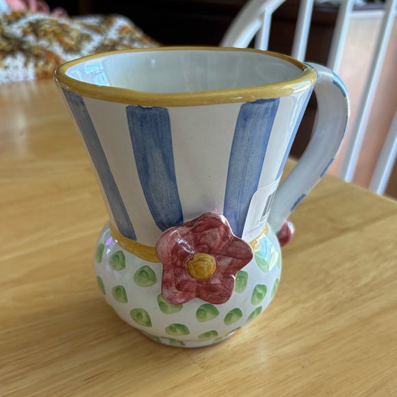 Mackenzie-Childs Posy Ceramic Mug - limited Mug Collectors Series - April - Picture 1 of 9